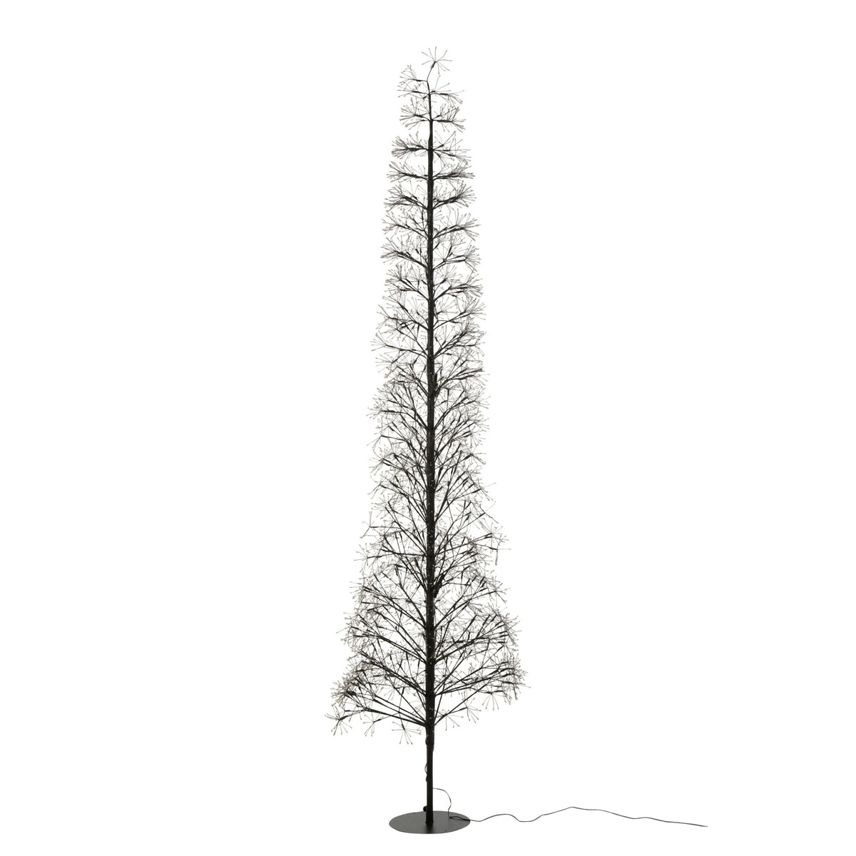 Árbol de Navidad Luces LED Multicolor Hierro Negro Extra Grande H240cm J-Line