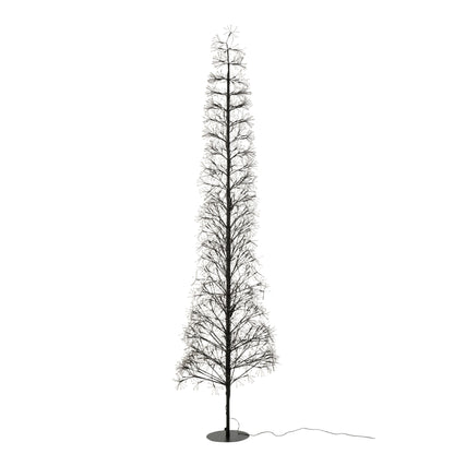 Árbol de Navidad Luces LED Multicolor Hierro Negro Extra Grande H240cm J-Line