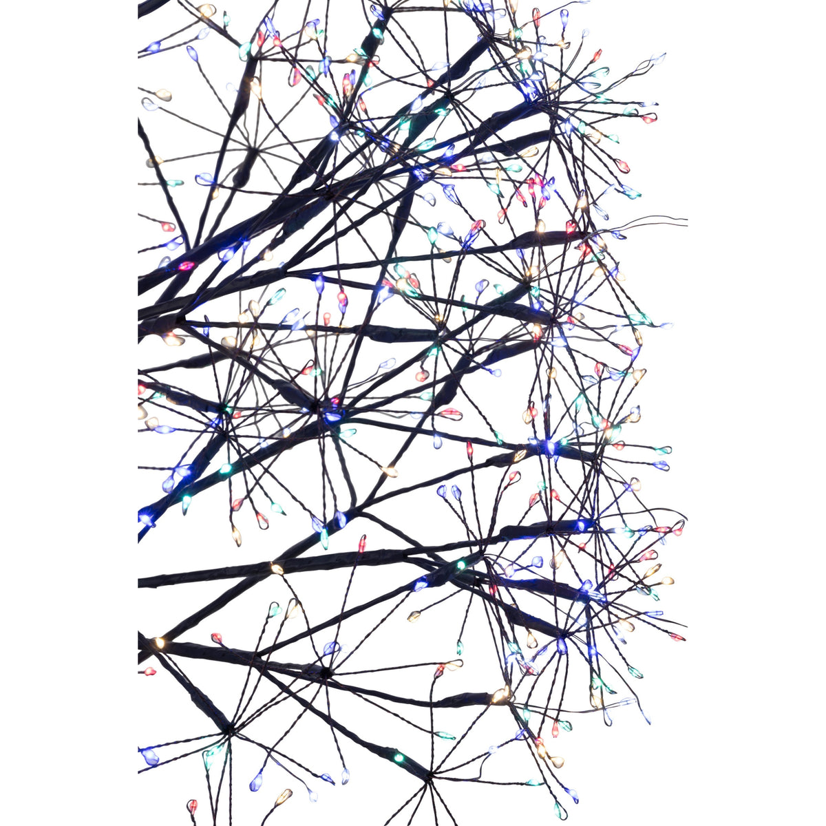 Árbol de Navidad Luces LED Multicolor Hierro Negro Extra Grande H240cm J-Line