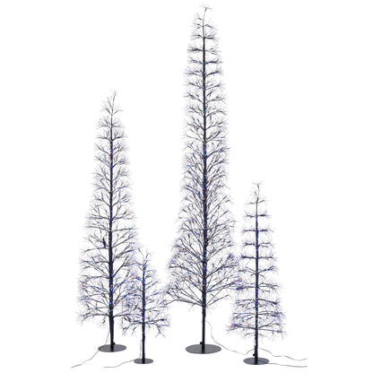 Árbol de Navidad Luces LED Multicolor Hierro Negro Extra Grande H240cm J-Line
