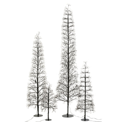Árbol de Navidad Luces LED Multicolor Hierro Negro Extra Grande H240cm J-Line