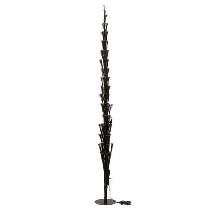 Árbol de Navidad Luces LED Multicolor Hierro Negro Extra Grande H240cm J-Line
