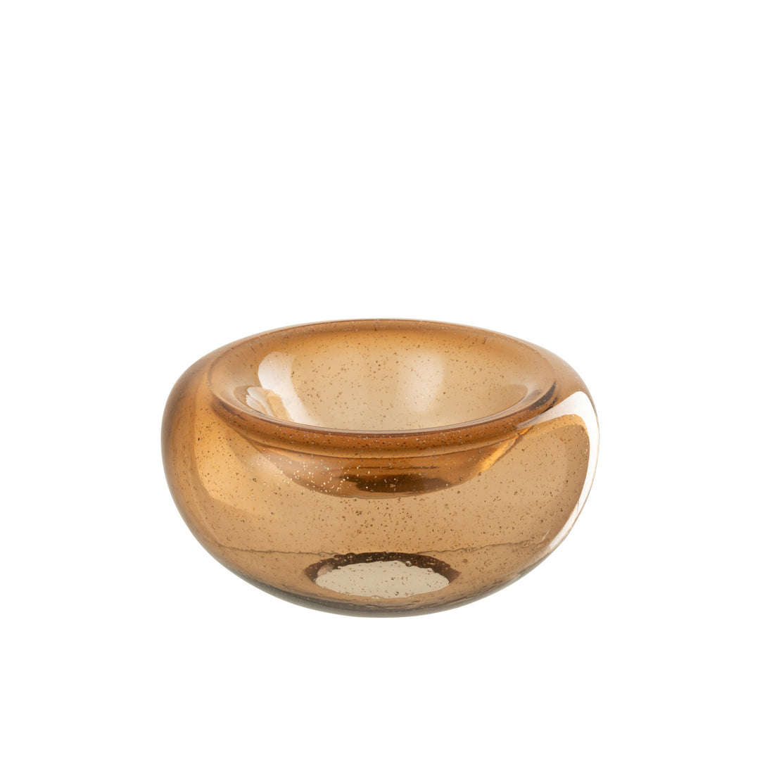 Plato decorativo Carol Cristal Caramelo Pequeño J-Line