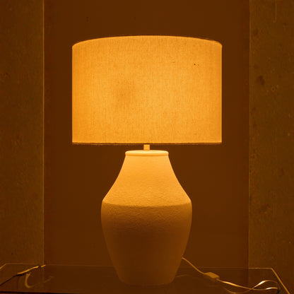 Lámpara de mesa Henri Cerámica Blanca J-Line