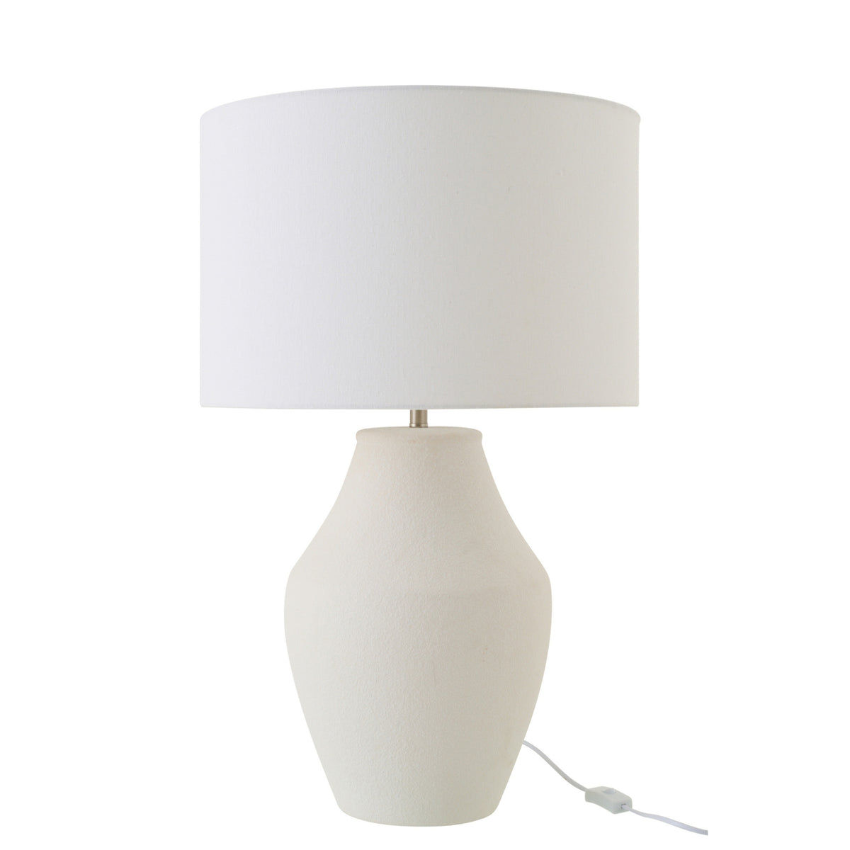 Lámpara de mesa Henri Cerámica Blanca J-Line