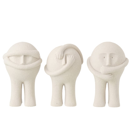 Figura Bollie de resina gris claro, grande, surtido de 3 de J-Line