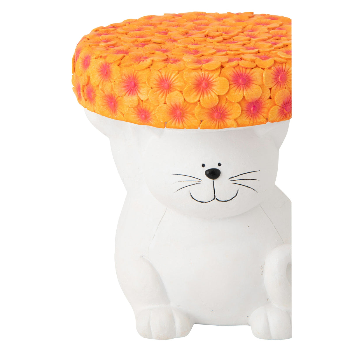 Mesa auxiliar Gato Magnesio Blanco/Naranja J-Line