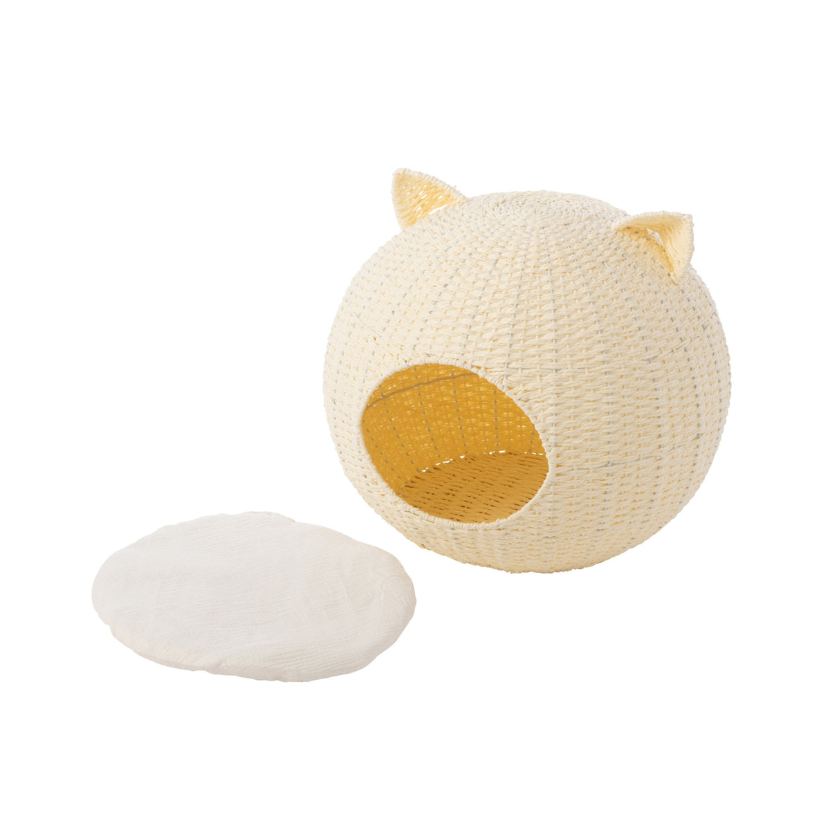 Cesta para gatos Orejas de gato Papel Blanco J-Line