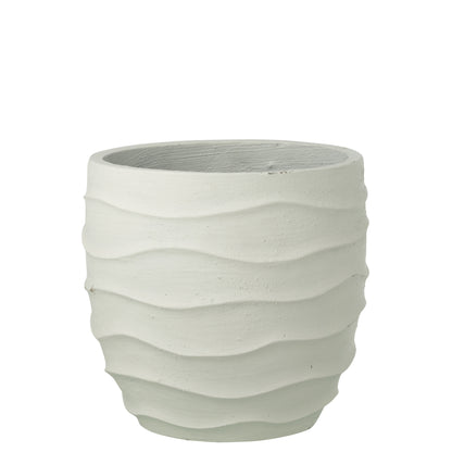 Maceta Golf + Exterior Arena Blanco Grande J-Line