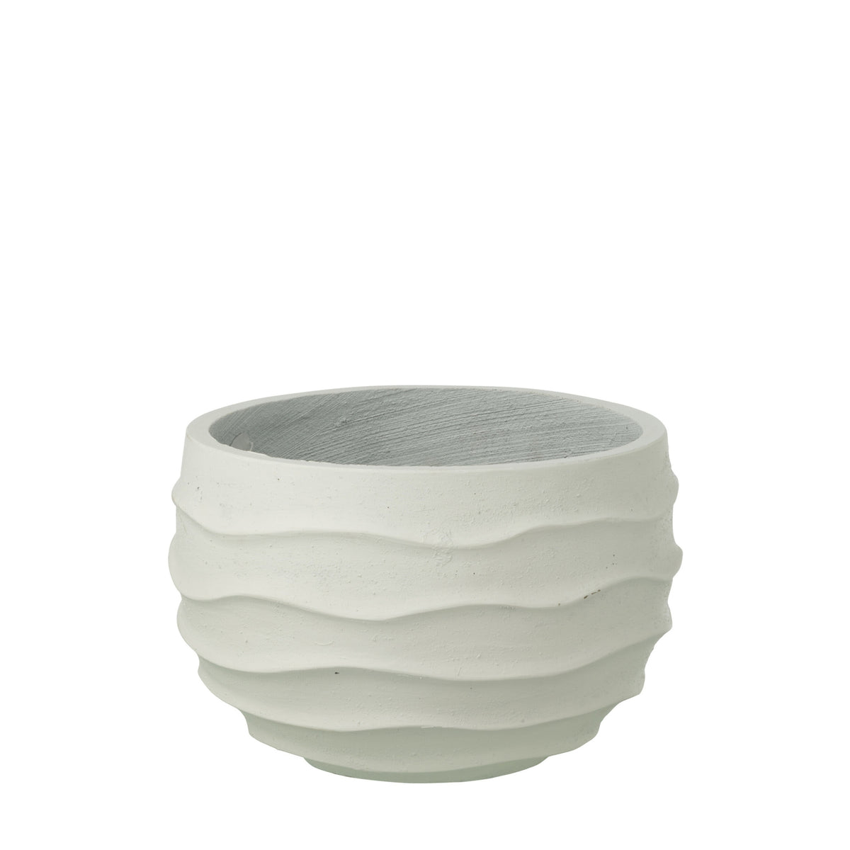 Maceta Wave + Exterior Arena Blanco Pequeña J-Line