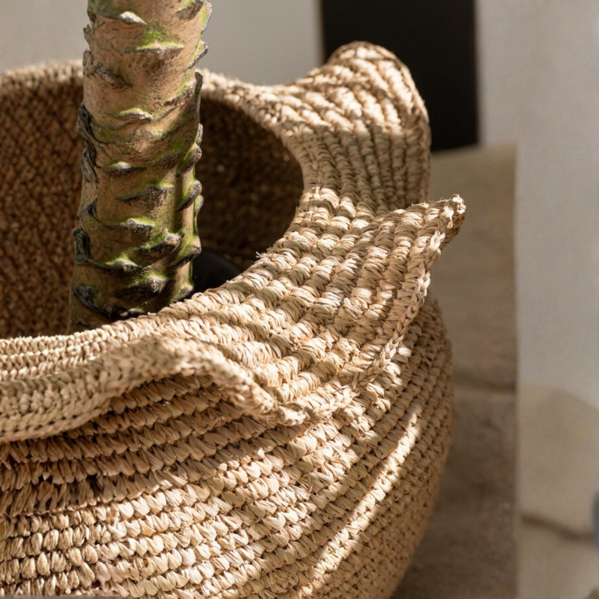 Cesta de sisal natural J-Line