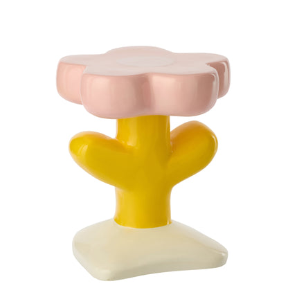 Mesa auxiliar Flor Mia Fibra de vidrio Multicolor J-Line