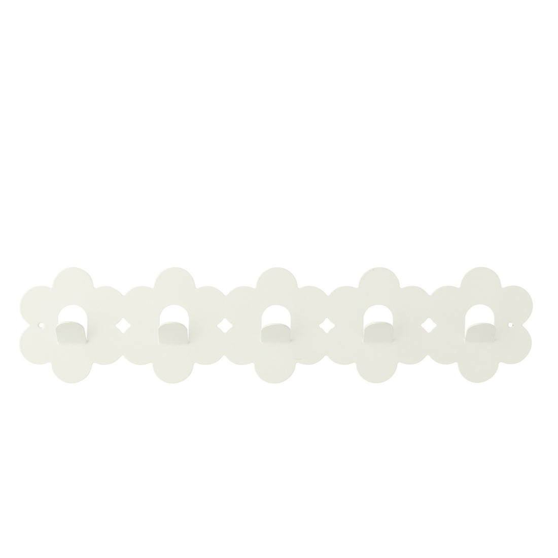 Perchero Flor Hierro Blanco J-Line