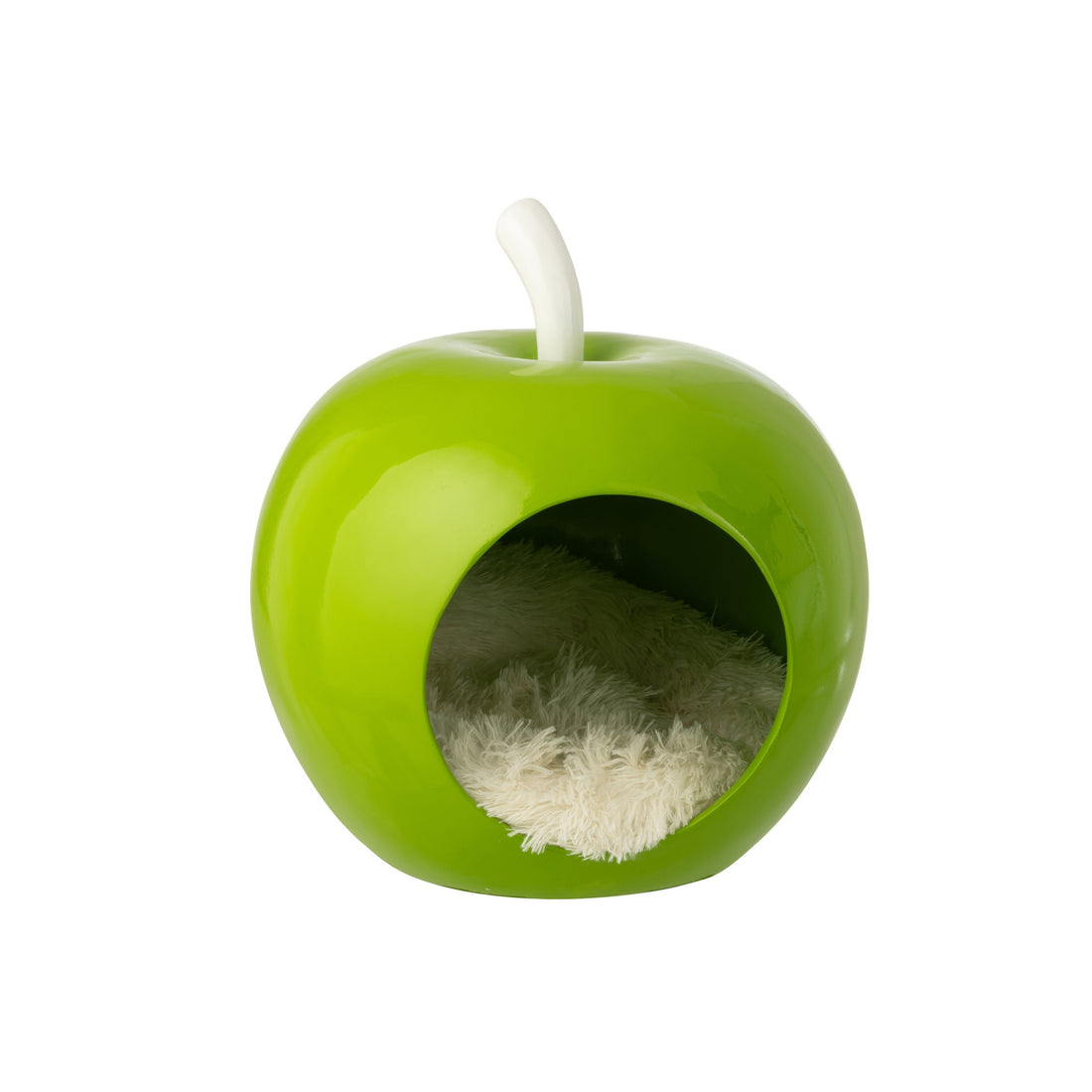 Cesta para gatos Manzana Polirresina Verde/Blanco J-Line
