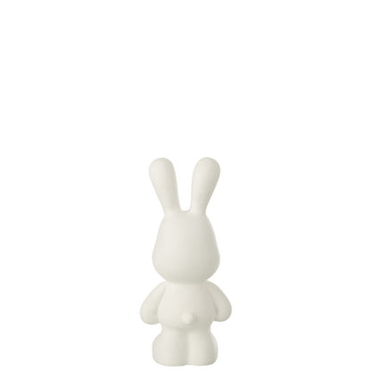 Conejo Eddy Polirresina Blanco Pequeño J-Line