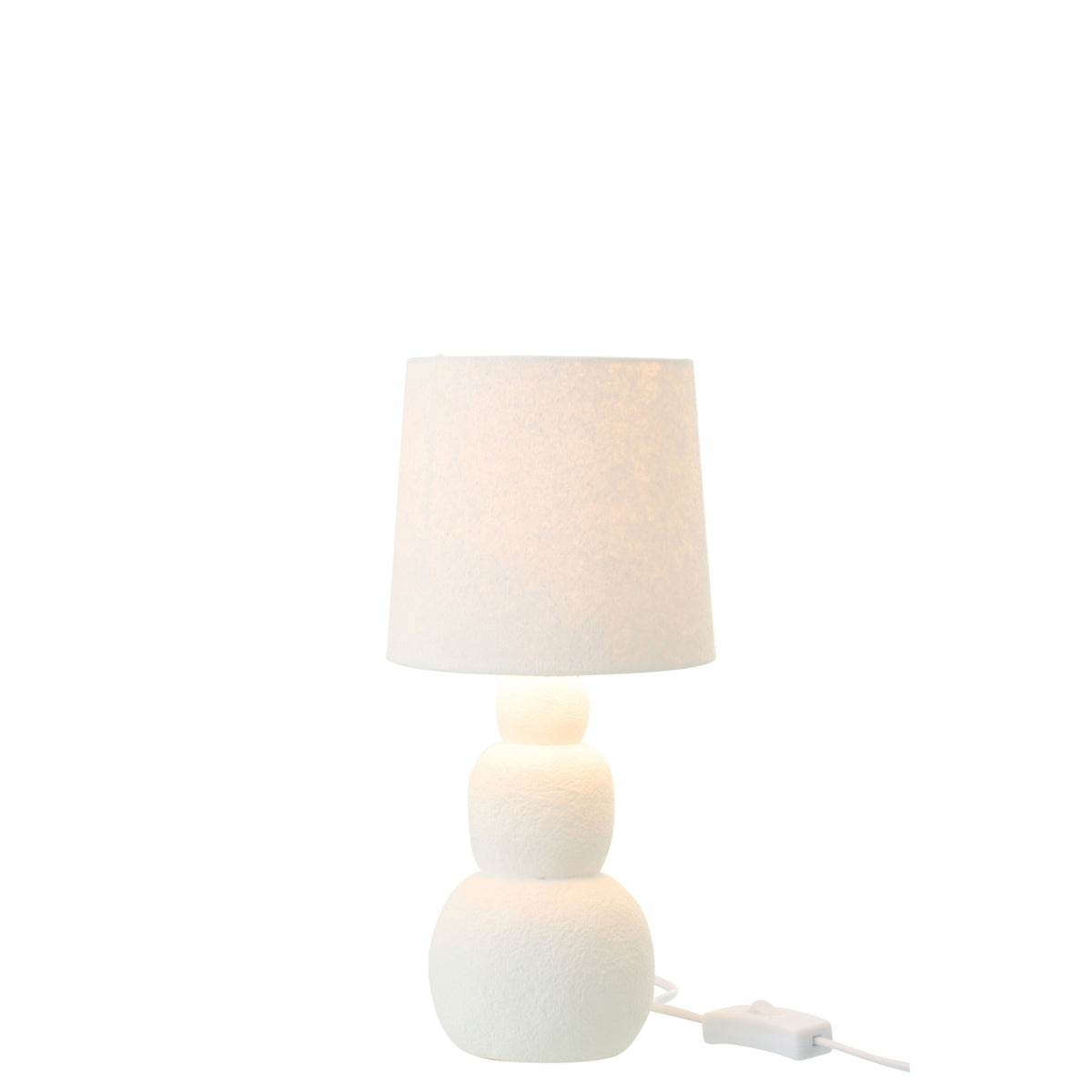Lámpara de mesa Renee Cerámica Blanca Pequeña J-Line
