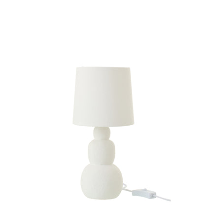 Lámpara de mesa Renee Cerámica Blanca Pequeña J-Line