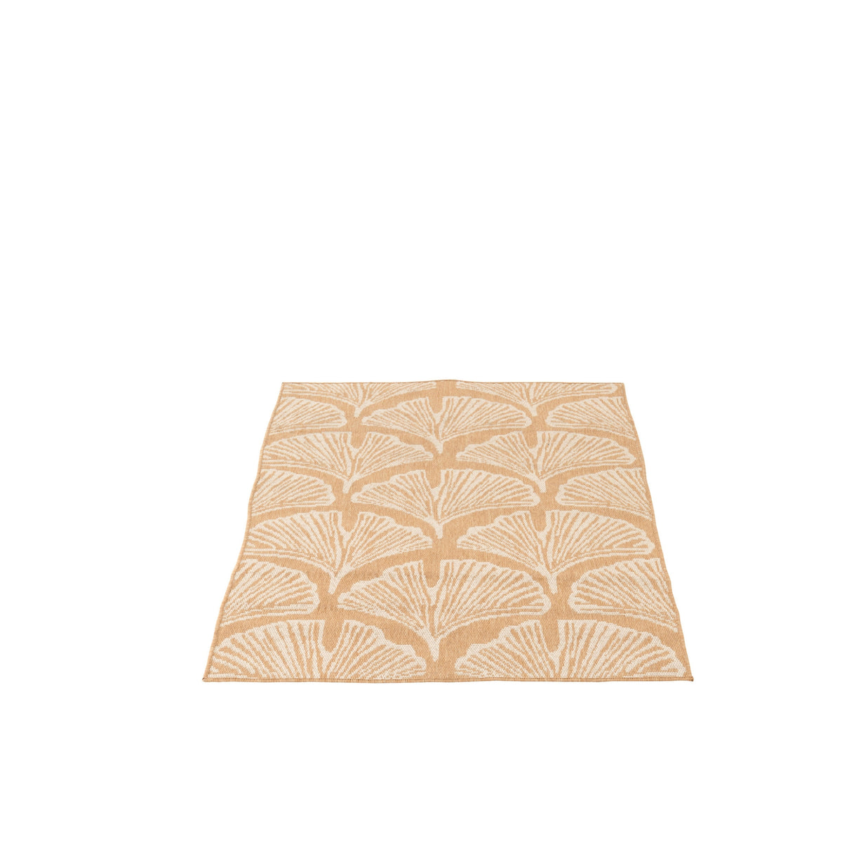 Alfombra de exterior Hojas Polipropileno Blanco/Natural J-Line