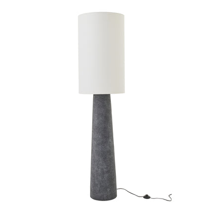 Lámpara de pie Ava Fibra de vidrio Negro/Blanco Large J-Line