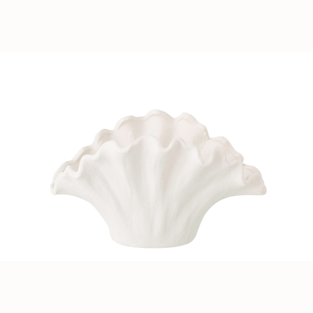 Jarrón Flor Porcelana Blanco Pequeño J-Line