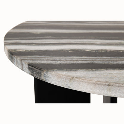 Mesa auxiliar Mathilde Mármol Negro/Gris J-Line