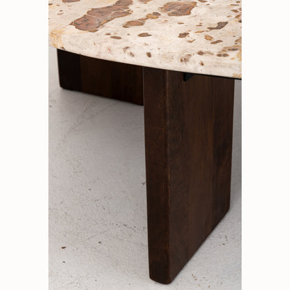Mesa de centro Mathilde Mármol Natural/Beige J-Line