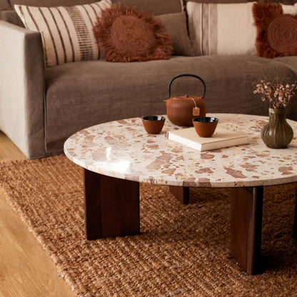 Mesa de centro Mathilde Mármol Natural/Beige J-Line