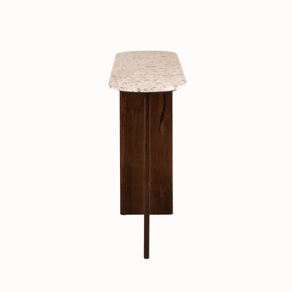 Mesa auxiliar Mathilde Mármol Natural/Beige J-Line