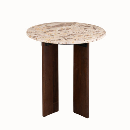 Mesa auxiliar Mathilde Mármol Natural/Beige J-Line