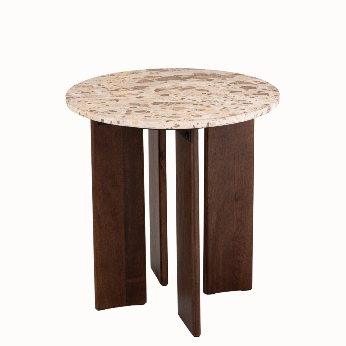 Mesa auxiliar Mathilde Mármol Natural/Beige J-Line