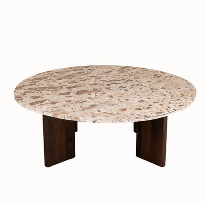 Mesa de centro Mathilde Mármol Natural/Beige J-Line