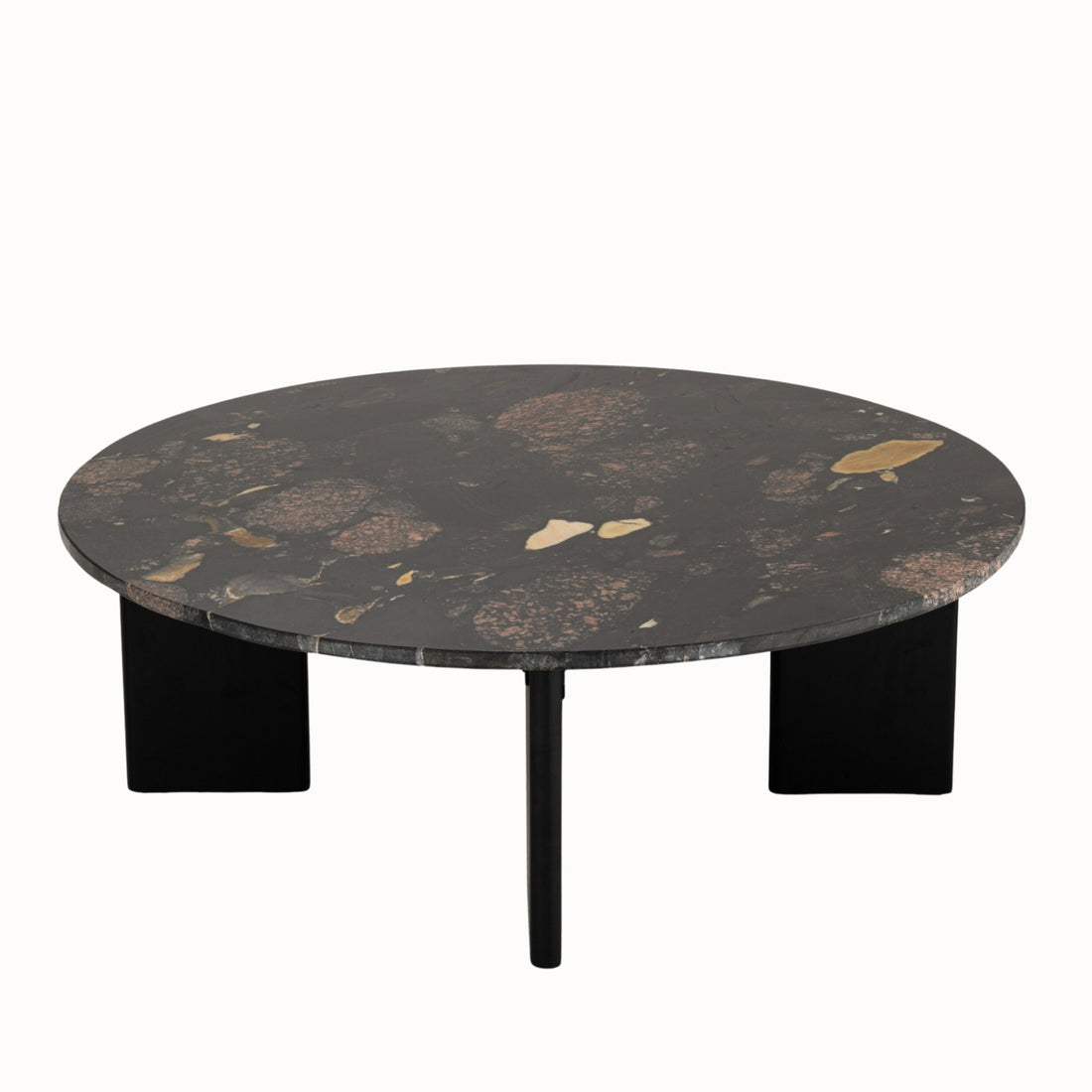 Mesa de centro Mathilde Mármol Negro/Melocotón J-Line
