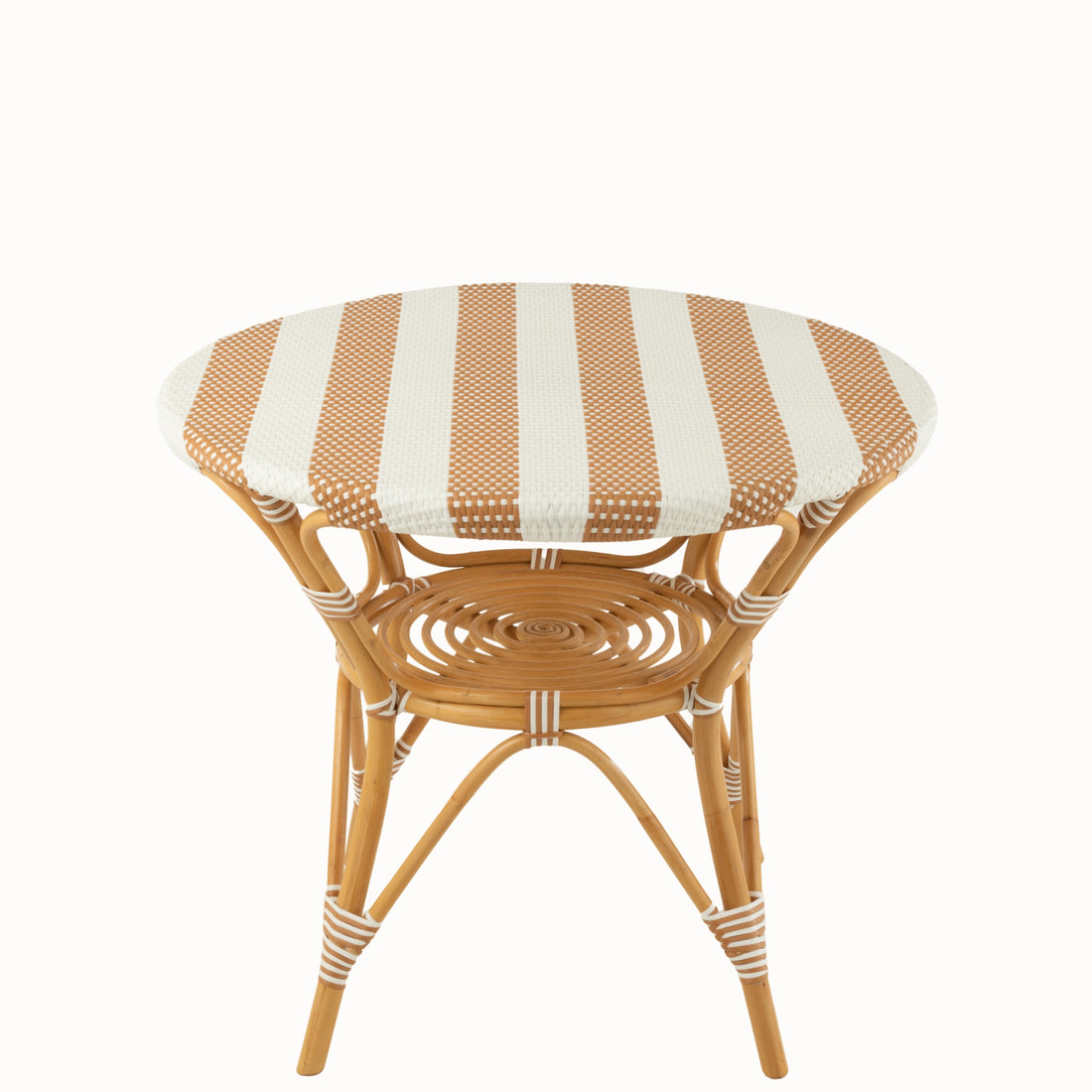Mesa de comedor Ratán Beige/Blanco J-Line