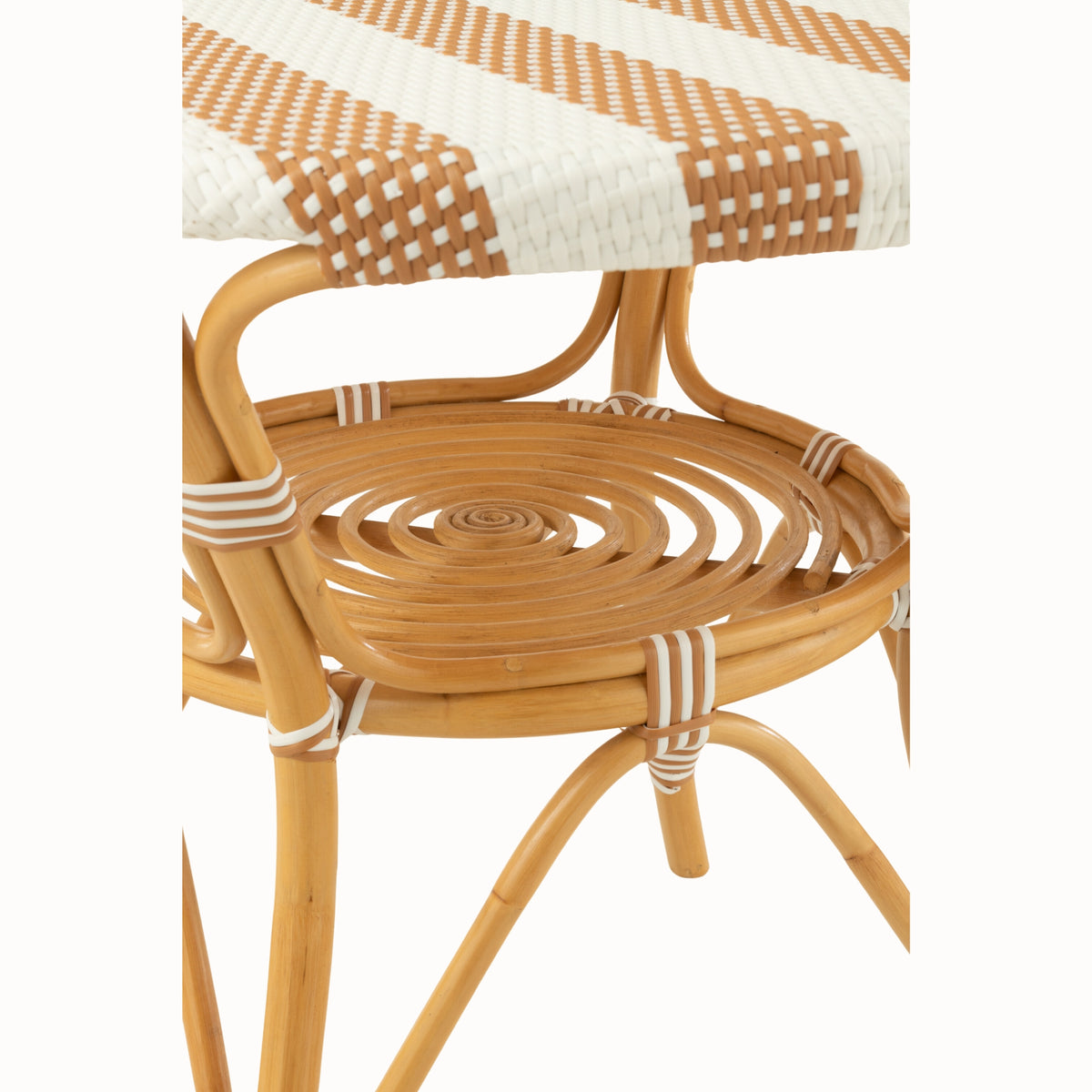 Mesa de comedor Ratán Beige/Blanco J-Line