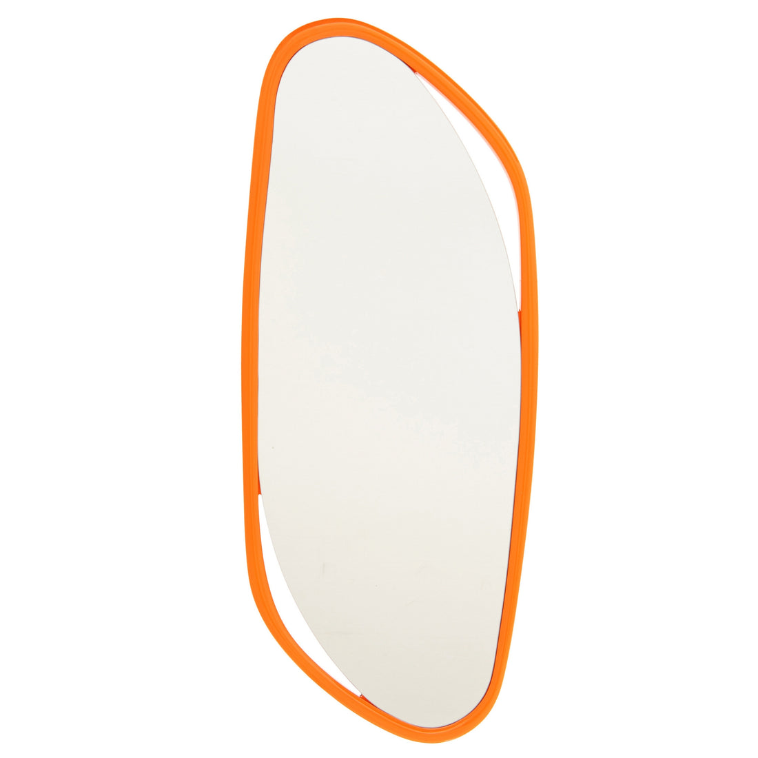 Espejo de pared irregular MDF/pintura naranja J-Line