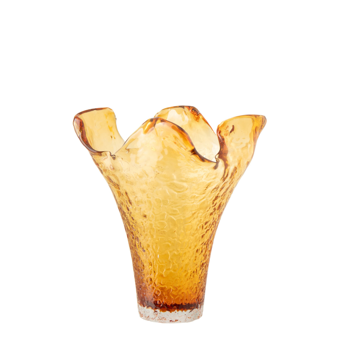 Jarrón Irregular de Vidrio Caramelo Grande J-Line