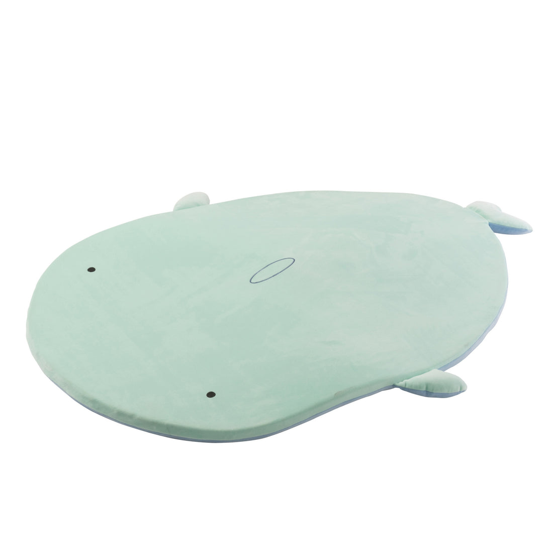 Alfombra de juego Tiburón 2 caras Poliéster Azul claro/Verde menta J-Line