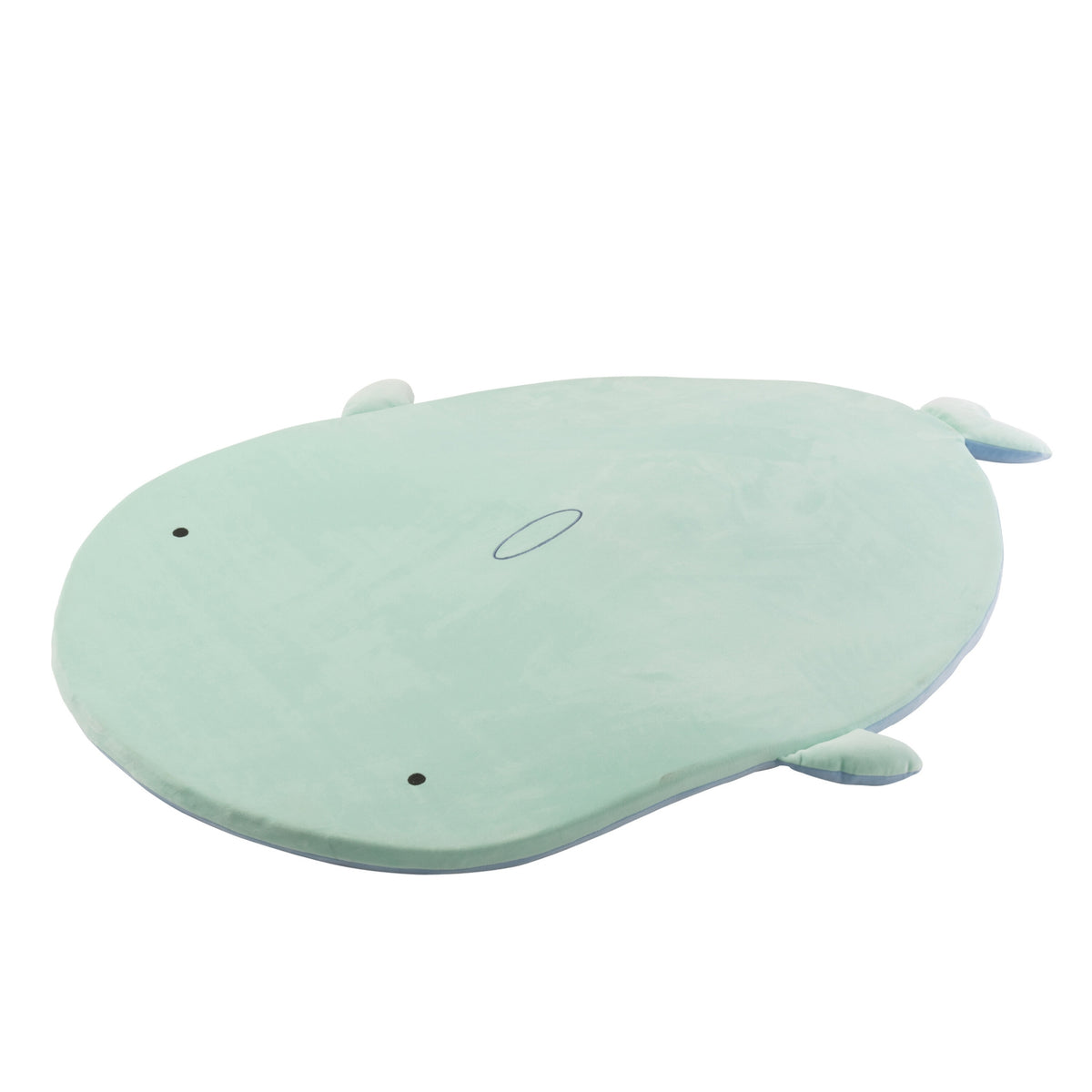 Alfombra de juego Tiburón 2 caras Poliéster Azul claro/Verde menta J-Line