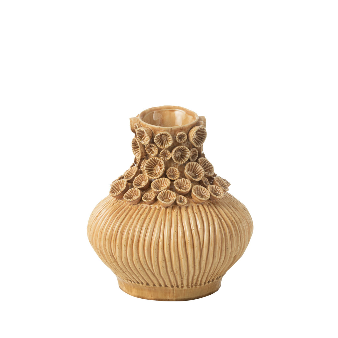 Jarrón Calabaza Arcilla Coral Ocre J-Line