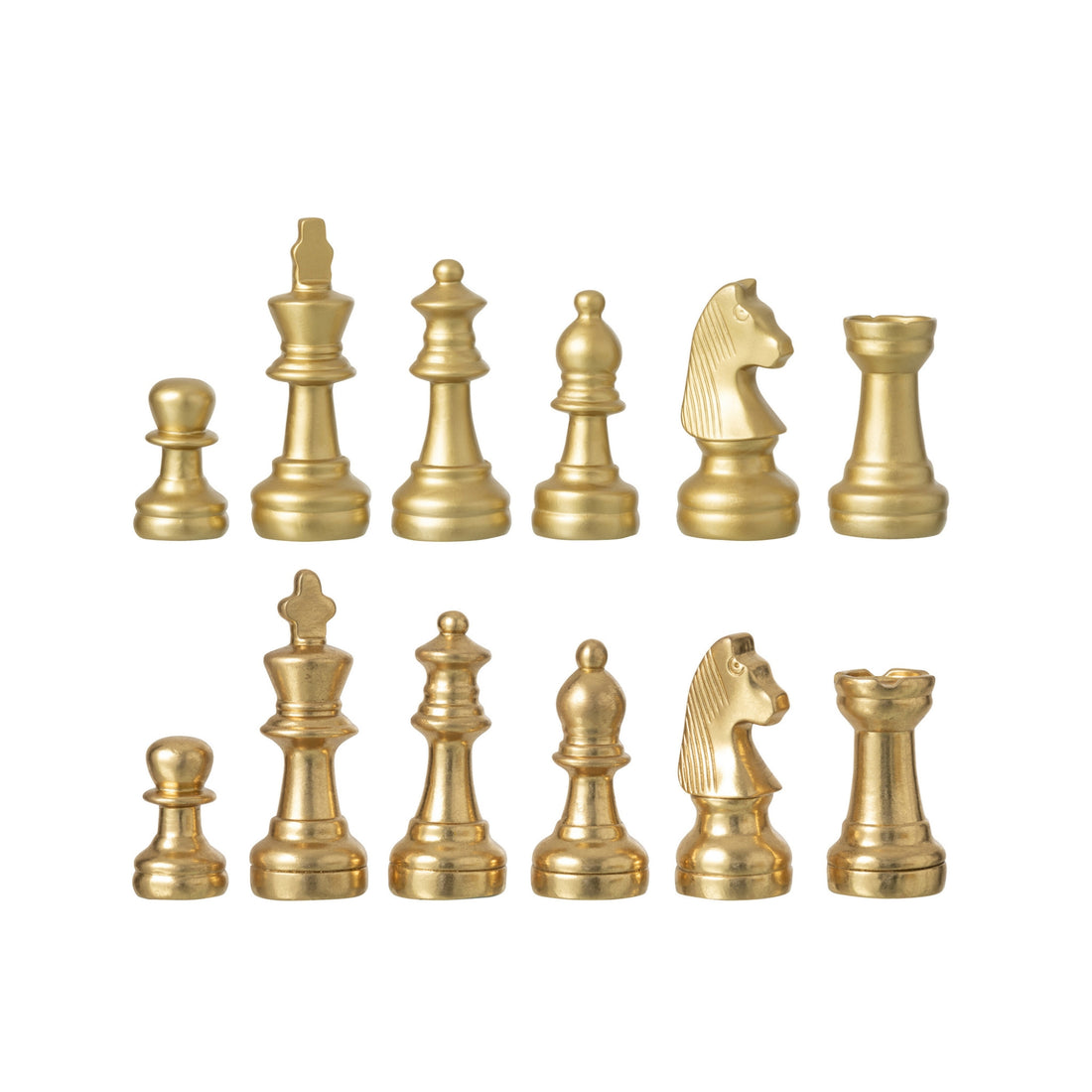 Juego de ajedrez Plateay de polirresina color dorado J-Line