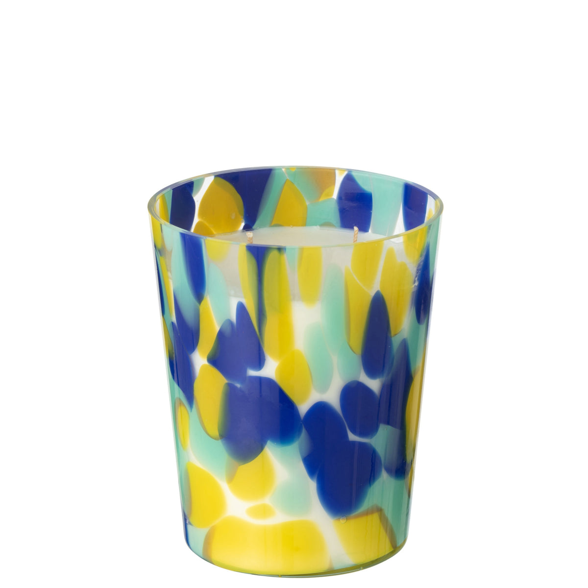 Vela aromática Noa Azul/Amarillo Mediana - 68 horas
