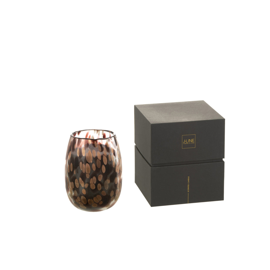 Vela aromática Mia Negro/Mix Cristal Pequeña 90 horas J-Line