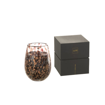 Vela aromática Mia Negro/Mix Cristal Mediana 120 horas J-Line