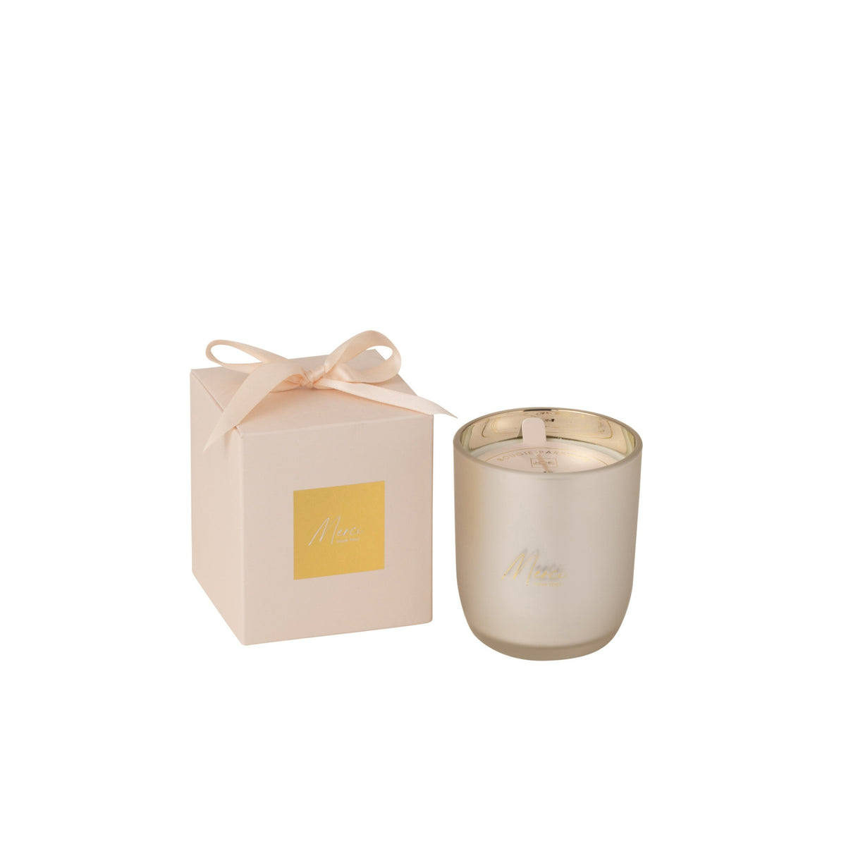 Vela aromática Merci Beige Pequeña 35 horas