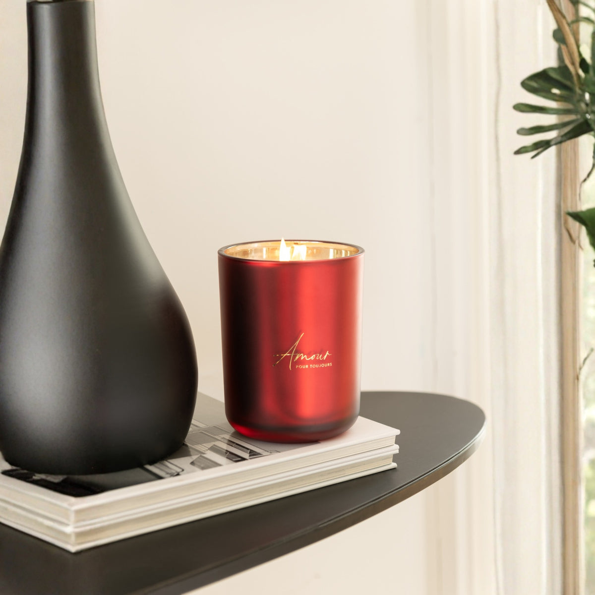 Vela aromática Amour Rojo Pequeña 35 horas