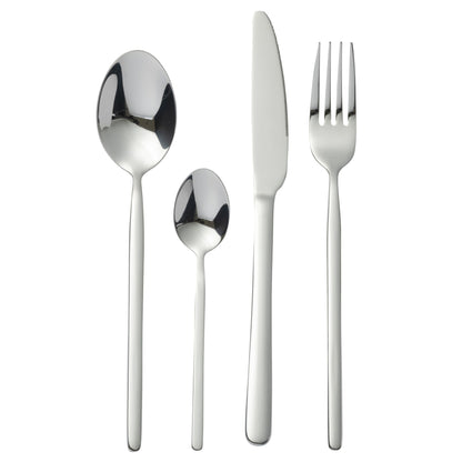 Set de cubiertos Caja B 24 Piezas Acero Inoxidable Plata Brillante J-Line