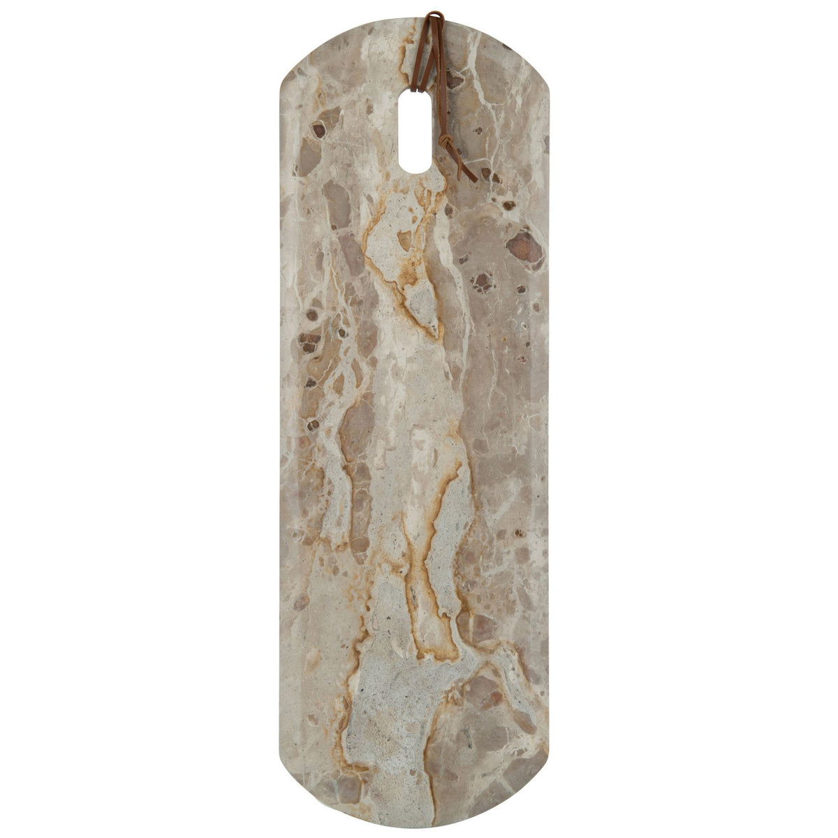 Tabla rectangular de mármol beige grande - 60x20x2 cm J-Line