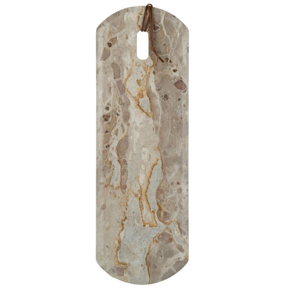 Tabla rectangular de mármol beige grande - 60x20x2 cm J-Line
