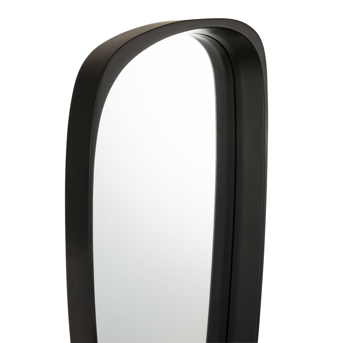 Espejo Giles MDF/vidrio negro largo J-Line