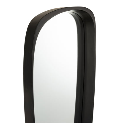 Espejo Giles MDF/vidrio negro largo J-Line